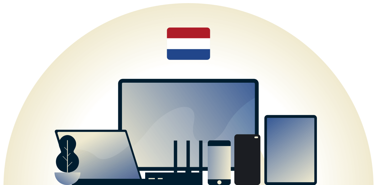 VPN néerlandais protégeant une variété de dispositifs.