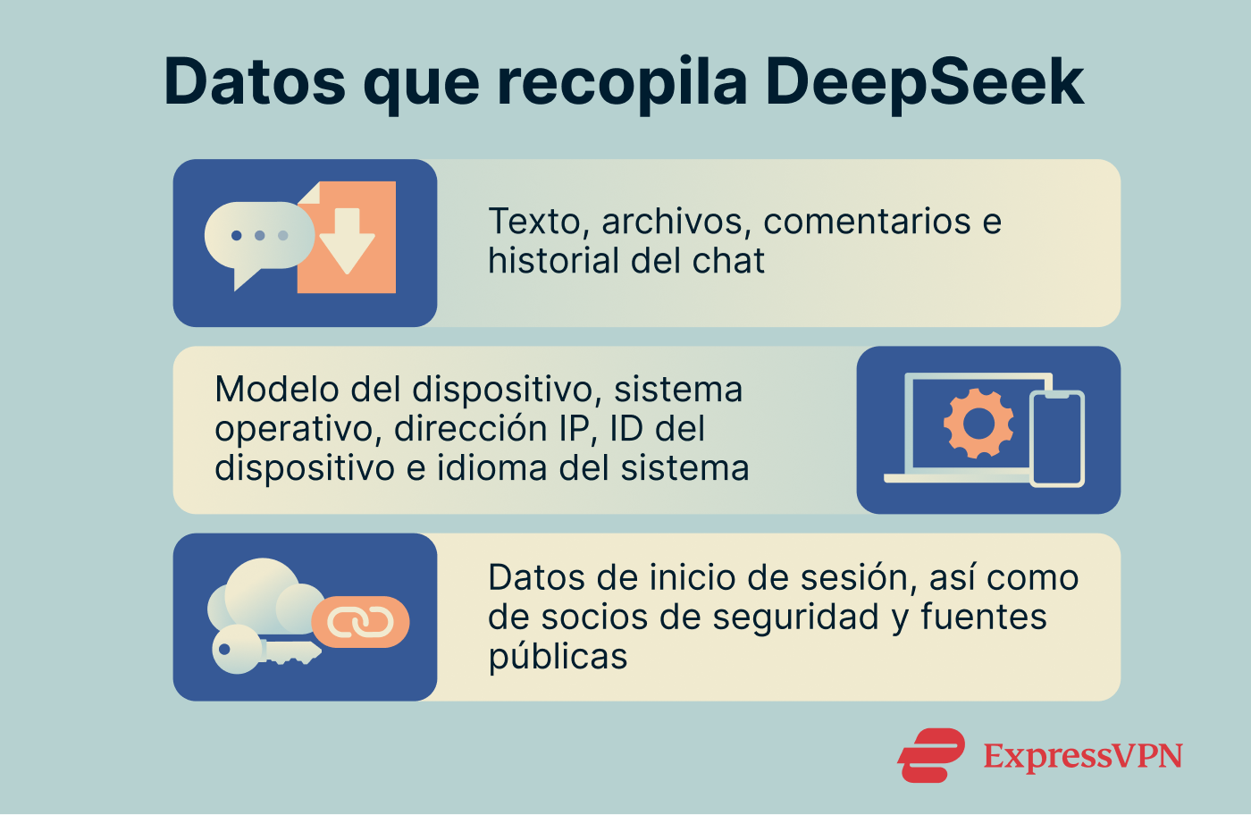 The type of data DeepSeek collects